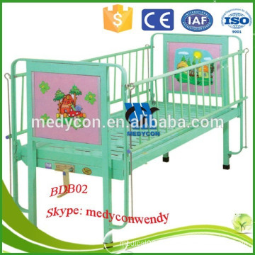 single function power coated hospital room children bed